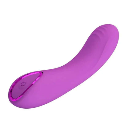 Pink Dj Dick G-Spot Vibration with shimmering ring for targeted 10-function pleasure, ideal for G-spot stimulation and elegant design.