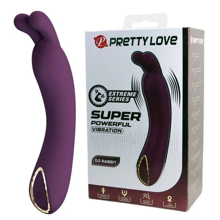 Dj Rabbit G-Spot Vibrator with packaging, featuring a premium silicone design for targeted stimulation.