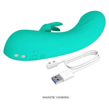 Dj Stick Vibrator G-Spot with magnetic charging cable, premium silicone design for precise G-spot stimulation and luxurious pleasure.