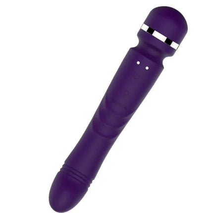 Doble-Head Massager Yoni Dark Lilac dual-action massager with lilac design, featuring twin heads for external and internal stimulation.