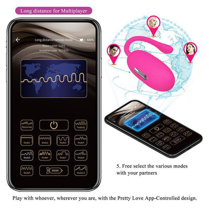 Doreen Vibrating Egg with App-Controlled Electro Shock for discreet wearable pleasure with smartphone interface