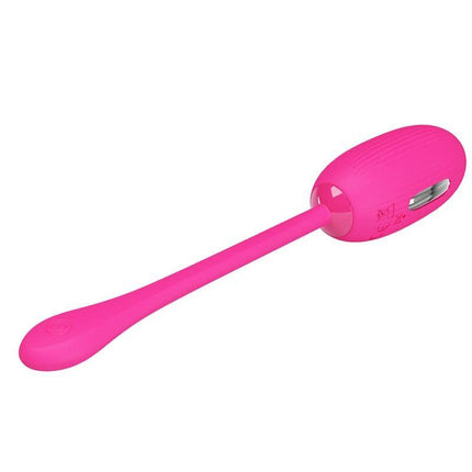 Doreen Vibrating Egg with App-Controlled Electro Shock in pink, featuring a flexible silicone cord for discreet pleasure.