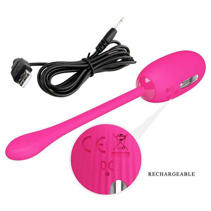 Doreen Vibrating Egg with App-Controlled Electro Shock, rechargeable silicone egg vibrator with USB cable for customizable pleasure
