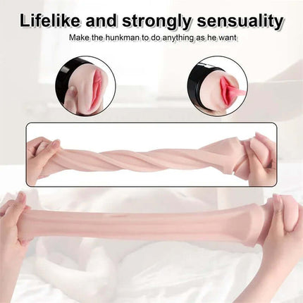 Dot Vagina Masturbator with Vibration lifelike texture displayed