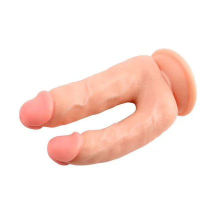 Double Dildo Bromeo N3 Flesh with dual-ended design for varied sensations in flesh color, ideal for solo or couple play.