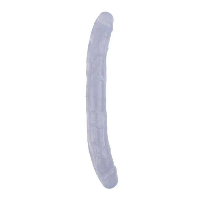 Double Dildo Hi-Rubber 12.8 Clear for dual stimulation and realistic sensation; phthalate-free and latex-free design for safety.