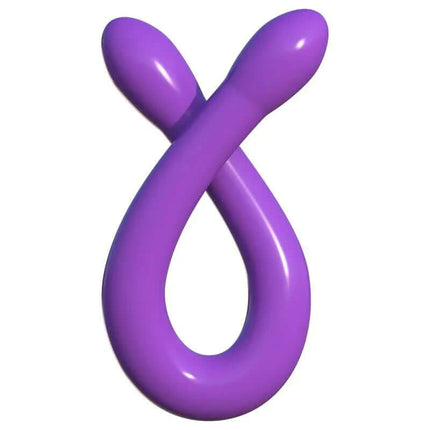 Double Dildo Whammy Purple flexible dual-ended toy for shared pleasure