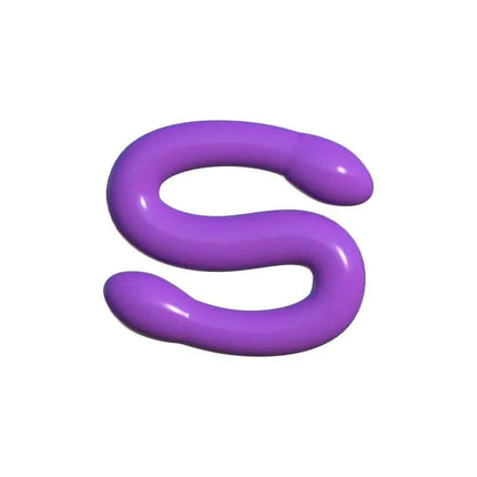 Double Dildo Whammy Purple flexible dual-ended toy for enhanced shared pleasure.