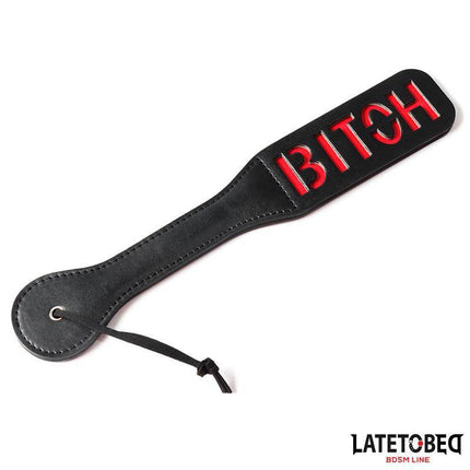 Double Layers Paddle BITCH 32 cm from Latetobed BDSM Line with PU construction for intense play.