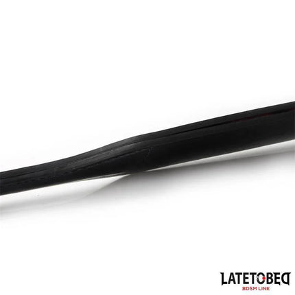 Black handle of Double Layers Paddle Heart 32 cm by Latetobed, highlighting the PU two-layer construction for enhanced performance.