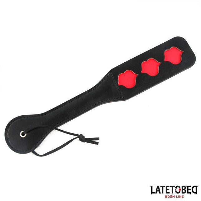 Double Layers Paddle lips 32 cm with red lip design for BDSM play by Latetobed