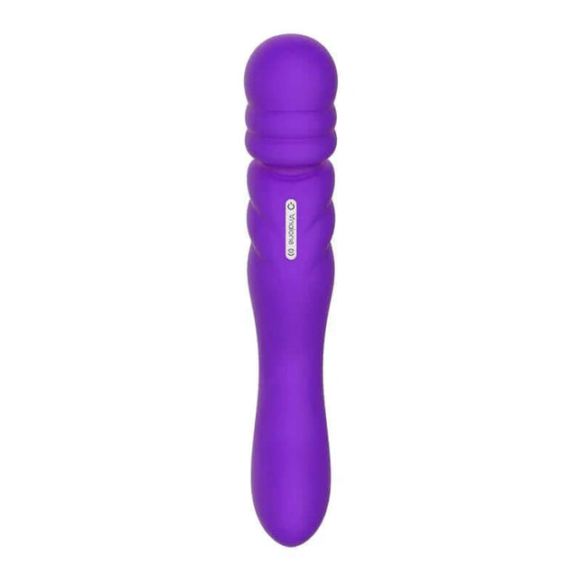 Double-Massager Jane Violet for dual stimulation with soft silicone finish, purple design for G-spot and external pleasure.