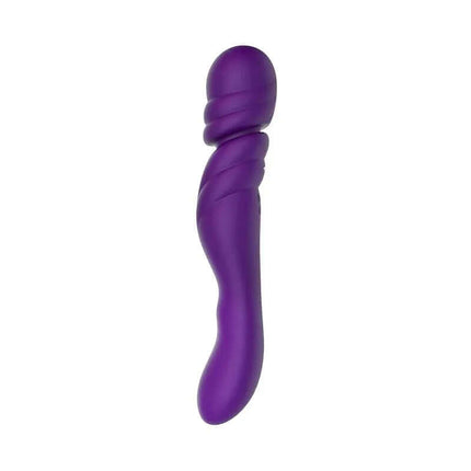 Double-Massager Jane Violet - premium dual-motor massager for external and internal stimulation with silicone finish in purple.