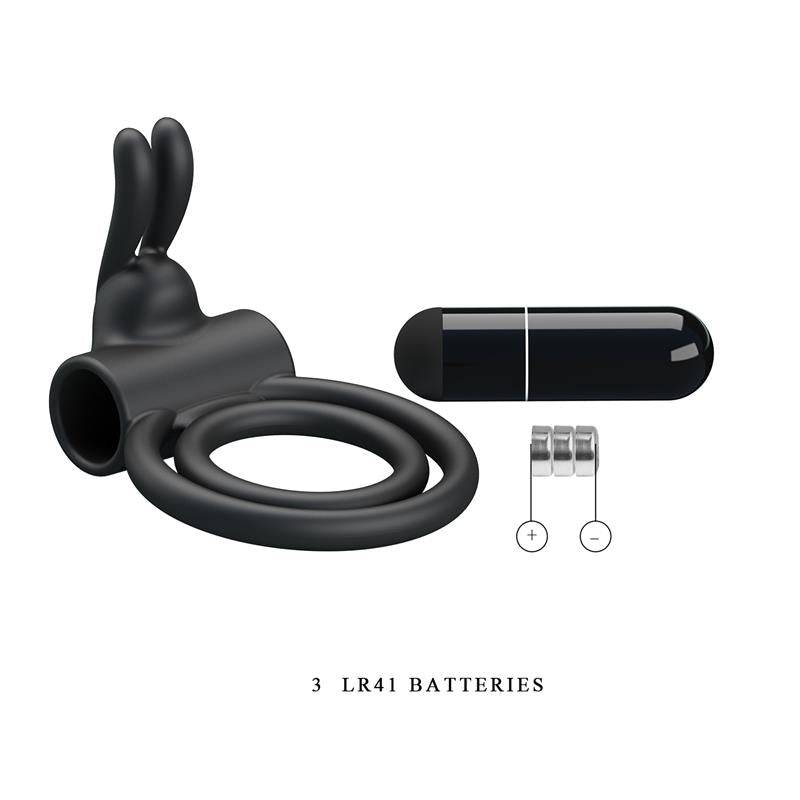 Double Penis Ring with Vibration Osmond - secretsextoys.store