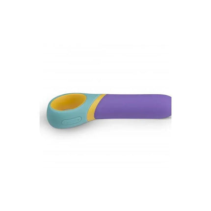 Colorful Double Stimulation Base USB vibrator with flexible head for internal and external pleasure, 11 vibration functions for customized play.