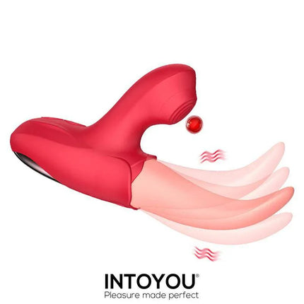 Double Stimulator Crazy Tongue and Pulsation - Martinella female stimulator with vibrating tongue design for ultimate sensual experience.