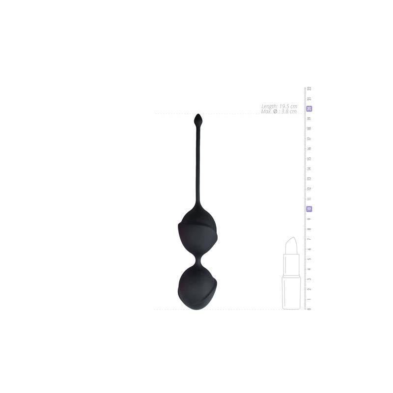 Double Vagina Balls Black - secretsextoys.store