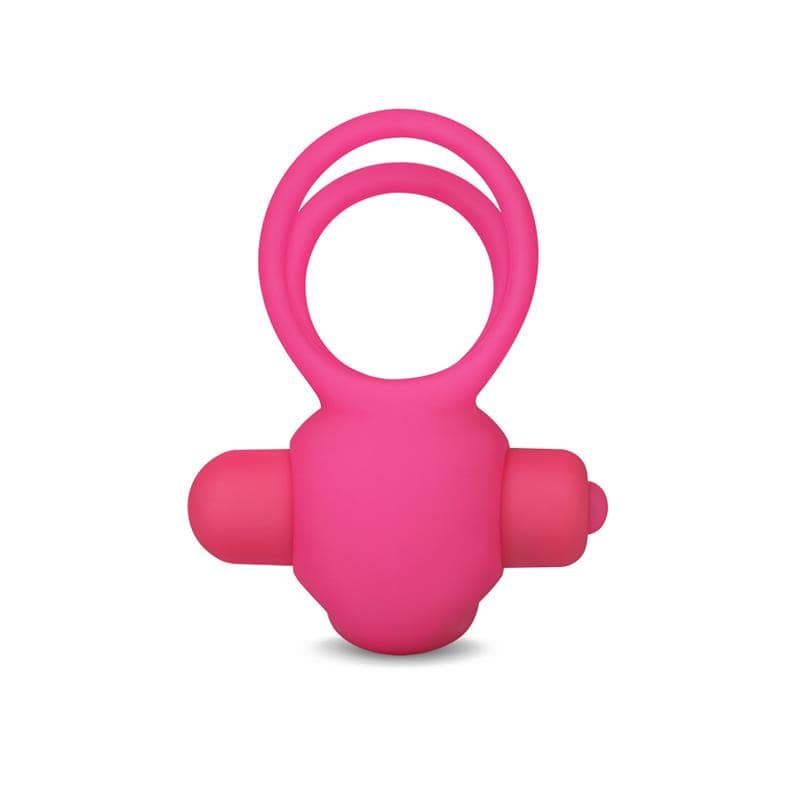 Double Vibrating Cockring Power Clit Duo Pink - secretsextoys.store