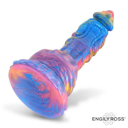 Drakeon Liquid Silicone Dildo 18 cm, phthalate-free, fantasy dragon-inspired design, multi-color for intense stimulation.
