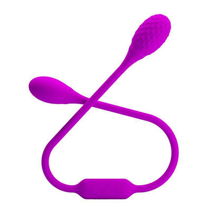 Dream Lovers Whip Stimlator Eggs in vibrant purple featuring double stimulation design for customizable pleasure experience.