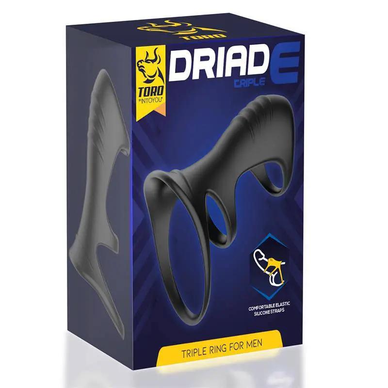 Driade Triple Ring for Men Silicone - secretsextoys.store