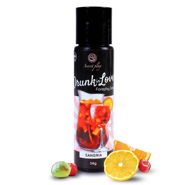 Drunk in Love Lubricant Sangría 60 ml bottle with fruit accents, designed for edible, smooth, lasting play.