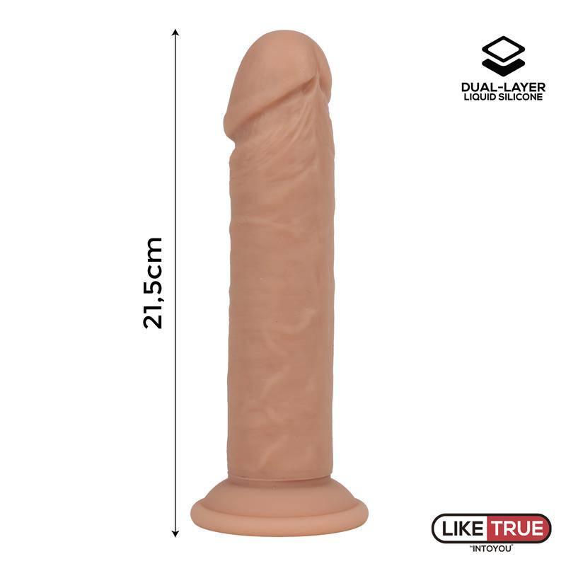 Dual Layer Dildo 8.5 Flesh - secretsextoys.store