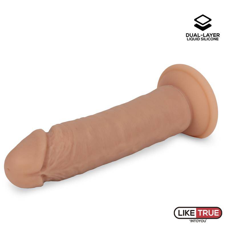Dual Layer Dildo 8.5 Flesh - secretsextoys.store