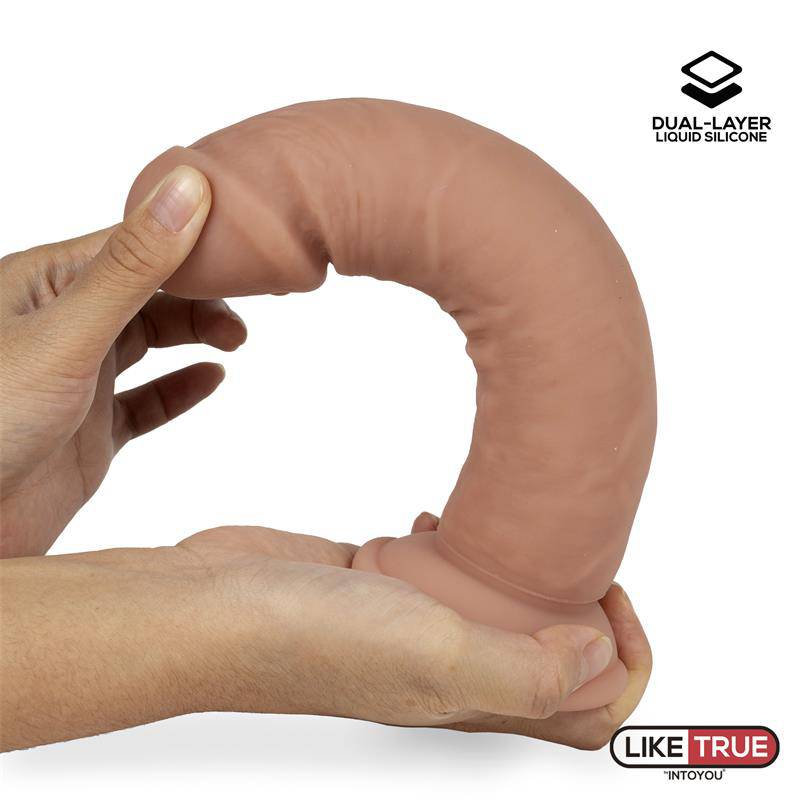 Dual Layer Dildo 8.5 Flesh - secretsextoys.store