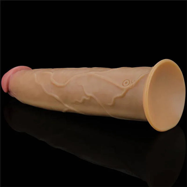 Dual Layered Vibe with Rotation 9, featuring realistic silicone design and textured details for enhanced lifelike sensations.