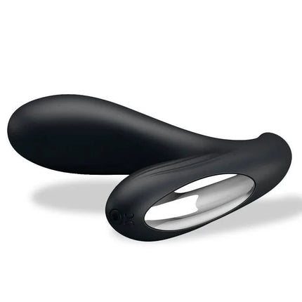 Dulltin Anal Prostate P-Spot Vibrator with curved design for targeted stimulation and safety.