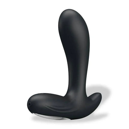 Dulltin Anal Prostate P-Spot Vibrator in sleek black design for targeted stimulation with safe wide base.