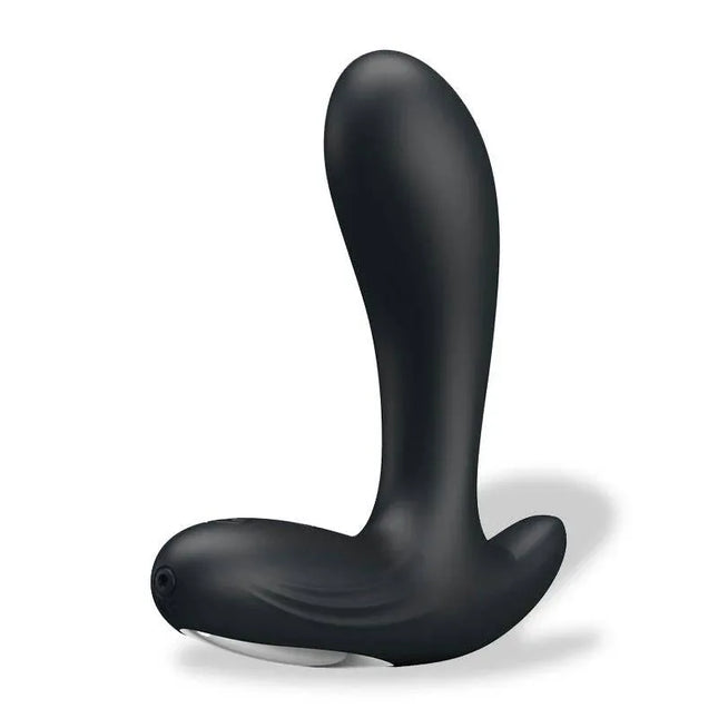Dulltin Anal Prostate P-Spot Vibrator in sleek black design for targeted stimulation with safe wide base.