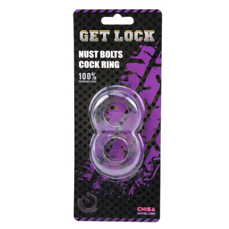 Duo Cock Ring 8 Ball - Lasting Erections - secretsextoys.store