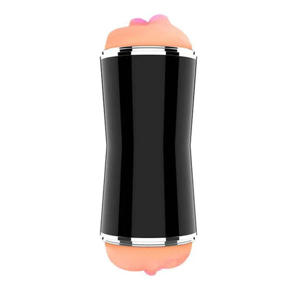Dupple Double Hole Masturbator Vagina and Mouth with black case, featuring double-entry openings for enhanced pleasure.