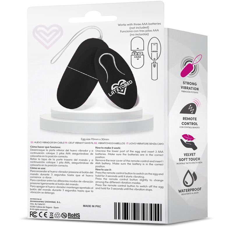 Ecoblack Vibrating Egg with Remote Control - secretsextoys.store