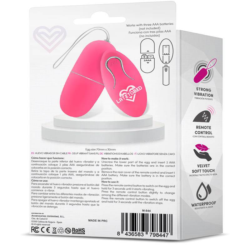Ecopink Vibrating Egg with Remote Control - secretsextoys.store