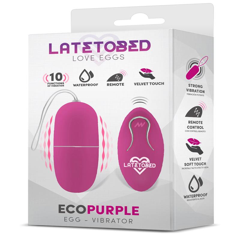 Ecopurple Vibrating Egg with Remote Control - secretsextoys.store