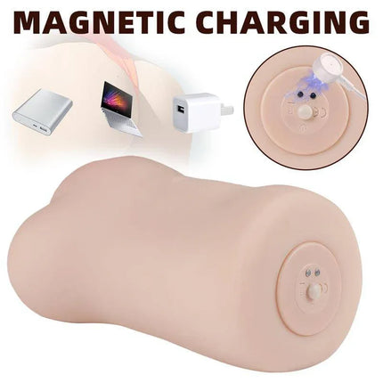 Eden Vibrating Masturbator with magnetic charging and textured design for enhanced pleasure