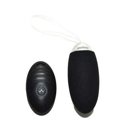 Egg Vibrator with Remote Control Venice Black, rechargeable, ergonomic design, 10 vibration modes for personalized pleasure
