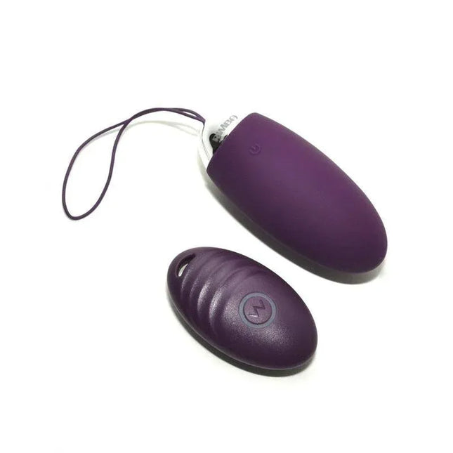 Egg Vibrator with Remote Control Venice Purple, rechargeable and waterproof with 10 vibration modes for discreet pleasure and pelvic training.