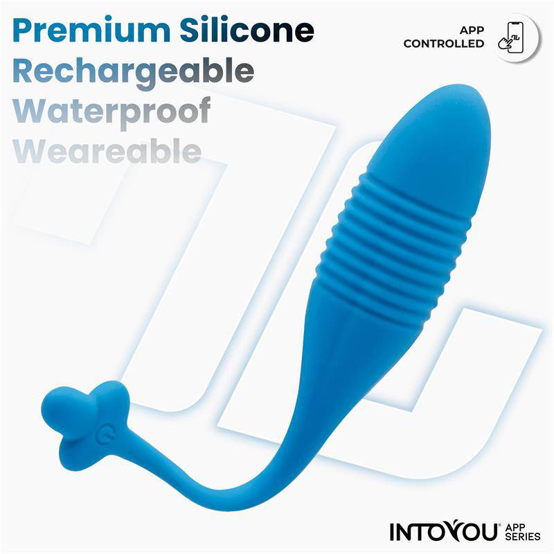 Egg with Thrusting with APP Magnetic USB - secretsextoys.store