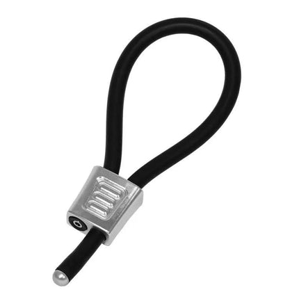 ElectraLoops Prestige Set of 2 Penis Rings Silver adjustable rubber loop design