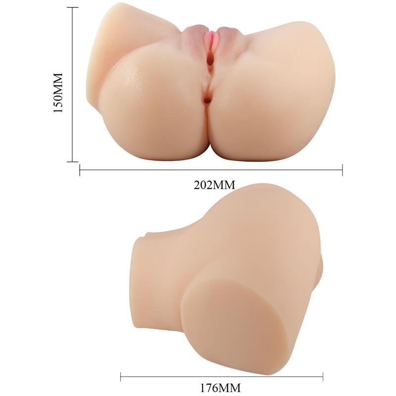 Emilia Vibrating Realistic Masturbator Vagina and Anus - secretsextoys.store