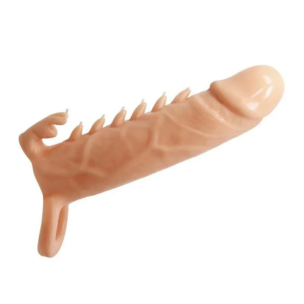 Emmitt Penis Sleeve with textured surface and testicle ring for enhanced intimacy and improved performance.