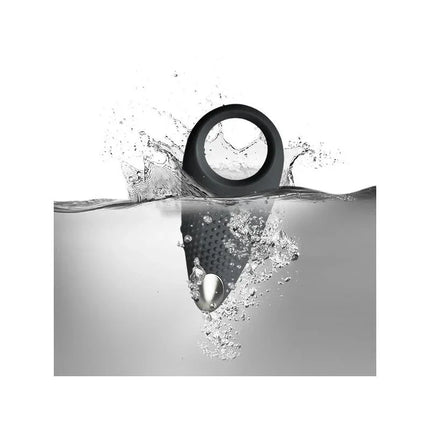 Empower Vibrating Ring USB Black waterproof couples stimulator submerged in water