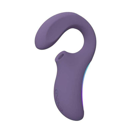 Enigma Wave Clitoris Sucker Purple - Sonic massager with triple-stimulation and unique insertable tail in purple high-quality silicone