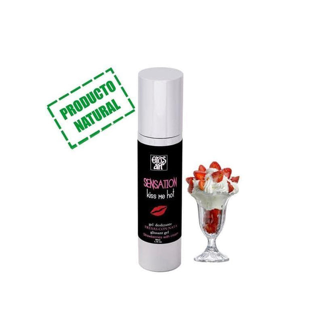 Erosart Lubricant Sensation Fresas con Nata with strawberries and whipped cream