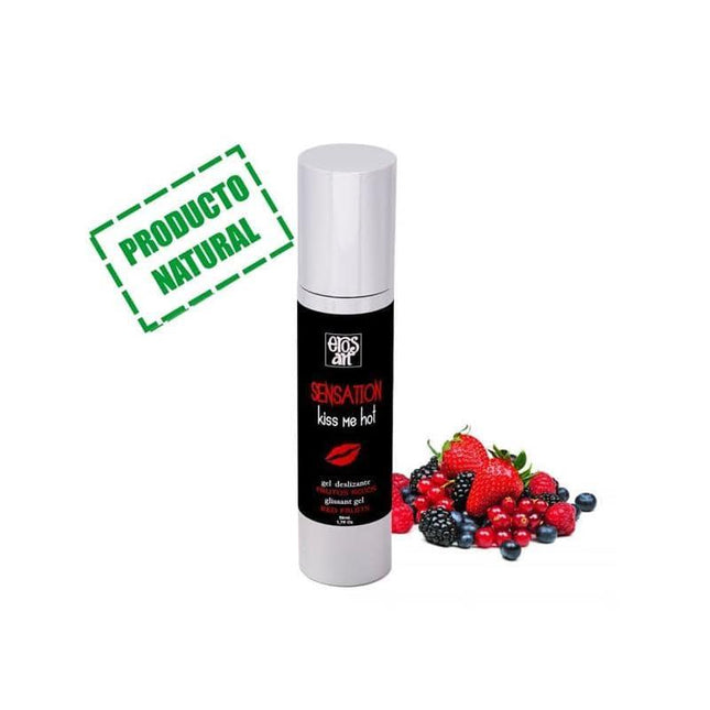 Erosart Lubricant Sensation Frutos Rojos with natural red fruit flavor and Aloe Vera.