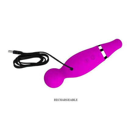 Estimulator 3 in 1 Romance with USB rechargeable cable, featuring 12 functions of vibration and suction and three included sleeves.